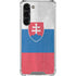 Slovakia Flag Distressed Galaxy S23 Plus Clear Case