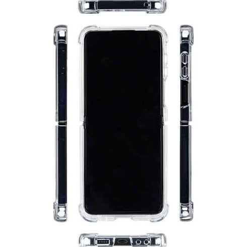 Slovakia Flag Distressed Galaxy Z Flip5 5G Clear Case