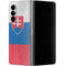 Slovakia Flag Distressed Galaxy Z Fold4 5G Skin