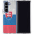 Slovakia Flag Distressed Galaxy Z Fold5 5G Clear Case