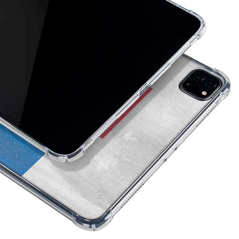 Slovakia Flag Distressed iPad Pro 12.9in (2020) Clear Case