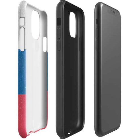 Slovakia Flag Distressed iPhone 11 Pro Max Impact Case