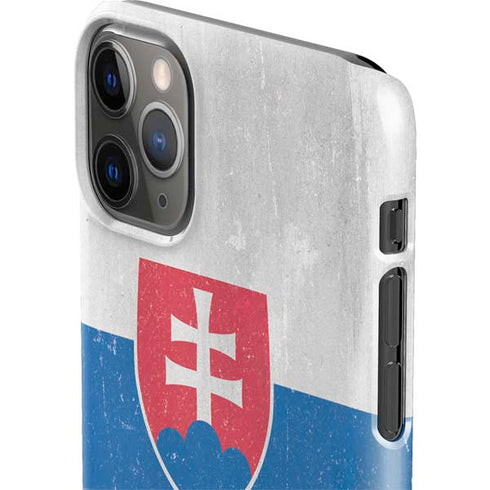 Slovakia Flag Distressed iPhone 11 Pro Max Lite Case