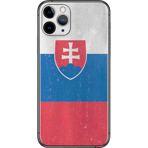 Slovakia Flag Distressed iPhone 11 Pro Skin