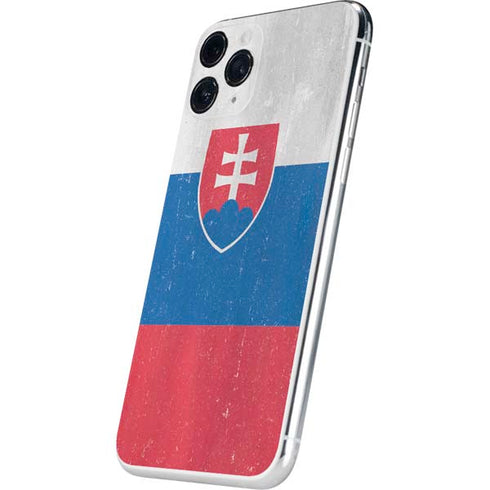 Slovakia Flag Distressed iPhone 11 Pro Skin
