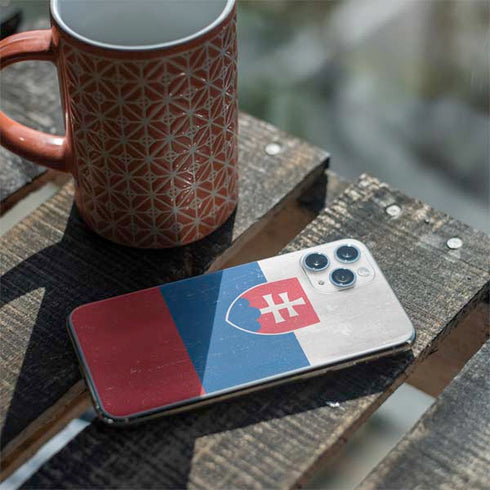 Slovakia Flag Distressed iPhone 11 Pro Skin