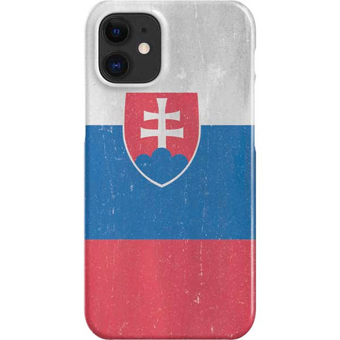 Slovakia Flag Distressed iPhone 12 Mini Lite Case