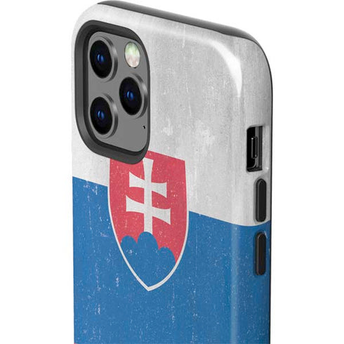 Slovakia Flag Distressed iPhone 12 Pro Impact Case