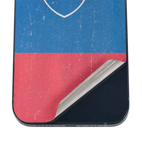 Slovakia Flag Distressed iPhone 12 Skin