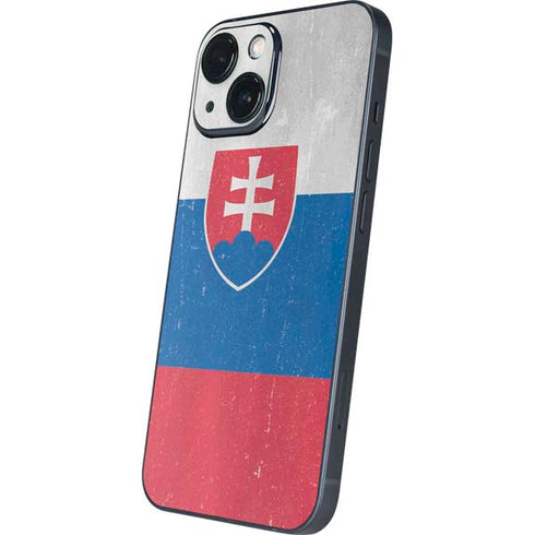 Slovakia Flag Distressed iPhone 13 Mini Skin
