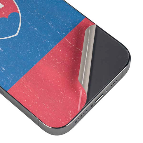 Slovakia Flag Distressed iPhone 13 Pro Skin