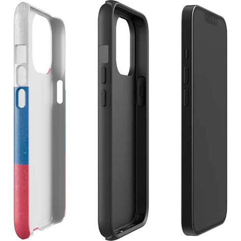 Slovakia Flag Distressed iPhone 14 Pro Max Impact Case