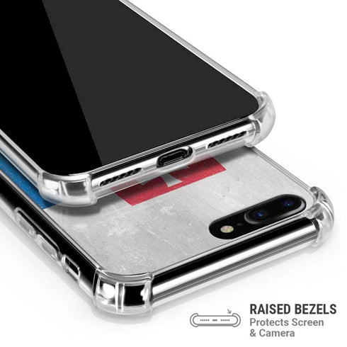 Slovakia Flag Distressed iPhone 7/8 Plus Clear Case