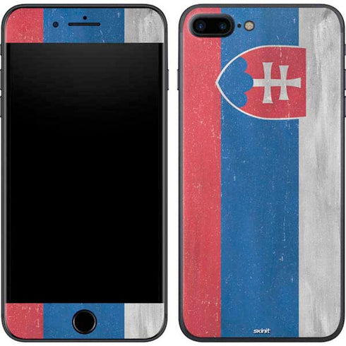Slovakia Flag Distressed iPhone 7 Plus Skin