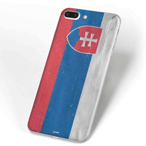 Slovakia Flag Distressed iPhone 7 Plus Skin