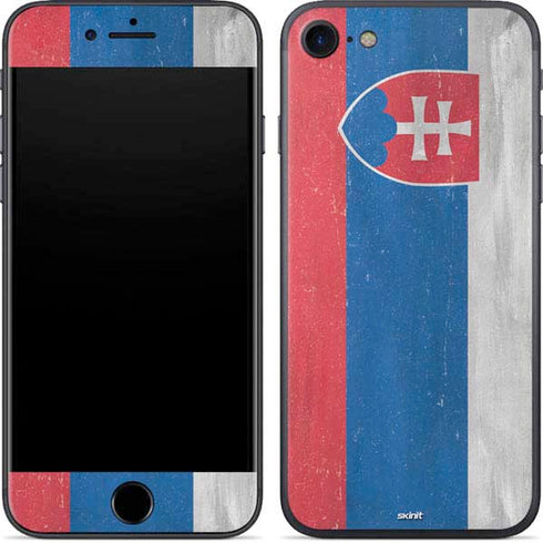 Slovakia Flag Distressed iPhone 7 Skin