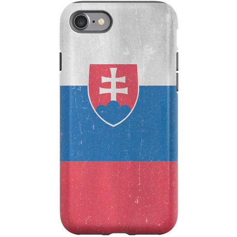 Slovakia Flag Distressed iPhone SE (2nd & 3rd Gen) Pro Case