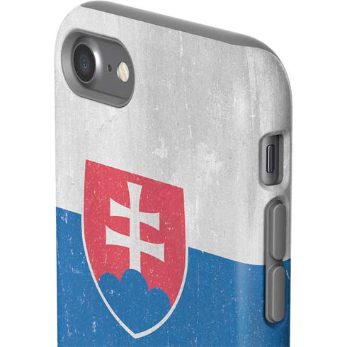 Slovakia Flag Distressed iPhone SE (2nd & 3rd Gen) Pro Case