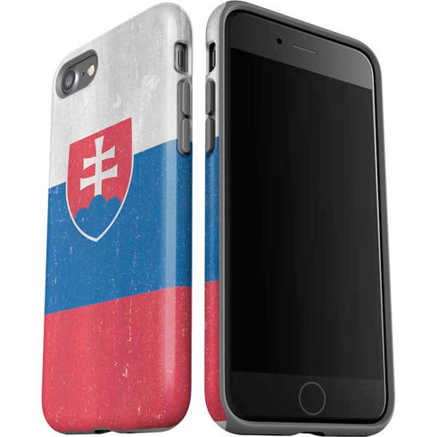 Slovakia Flag Distressed iPhone SE (2nd & 3rd Gen) Pro Case