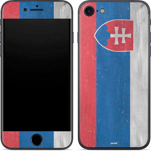 Slovakia Flag Distressed iPhone SE (2nd & 3rd Gen) Skin