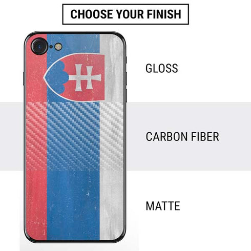 Slovakia Flag Distressed iPhone SE (2nd & 3rd Gen) Skin