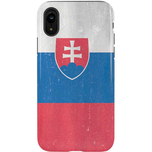 Slovakia Flag Distressed iPhone XR Pro Case