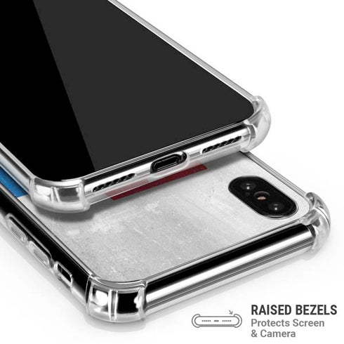 Slovakia Flag Distressed iPhone XS Max Clear Case