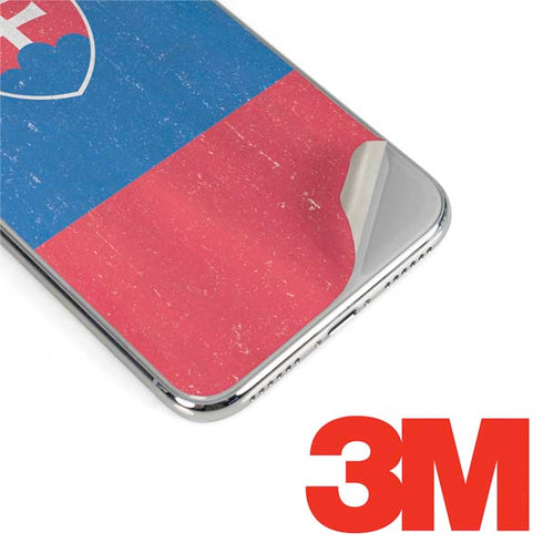 Slovakia Flag Distressed iPhone XS Skin