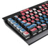 Slovakia Flag Distressed K95 RGB PLATINUM Mechanical Gaming Keyboard Skin