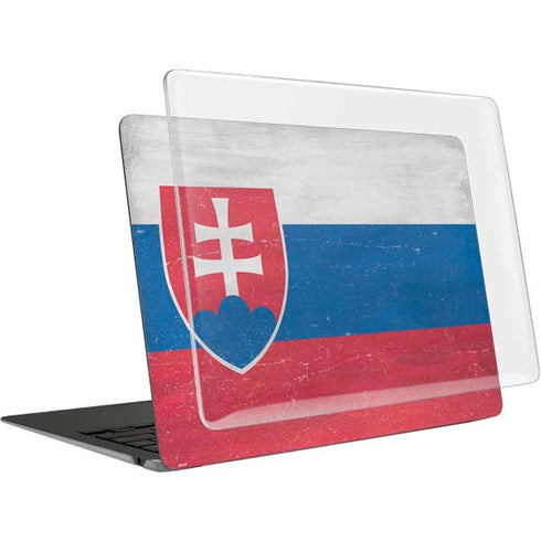Slovakia Flag Distressed MacBook Air 13in (2020) Case plus Skin
