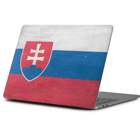 Slovakia Flag Distressed Apple MacBook Pro 13-inch Skin