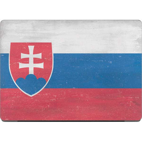 Slovakia Flag Distressed MacBook Pro 14in (2021-24) Skin