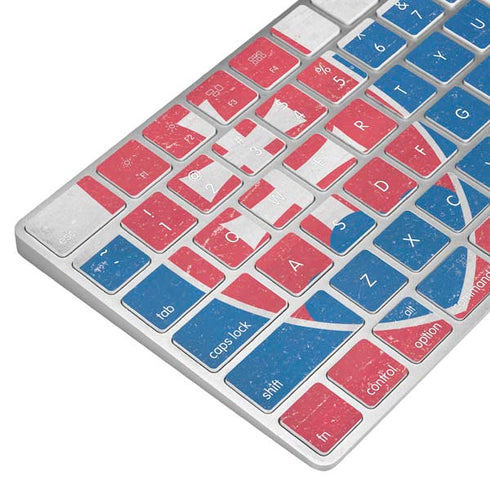 Slovakia Flag Distressed Magic Keyboard Skin