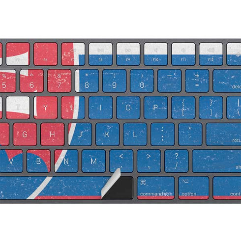 Slovakia Flag Distressed Magic Keyboard with Numeric Keypad Skin