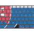 Slovakia Flag Distressed Magic Keyboard with Numeric Keypad Skin