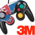 Slovakia Flag Distressed Nintendo GameCube Controller Skin
