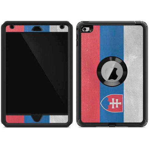 Slovakia Flag Distressed Otterbox Defender iPad Skin