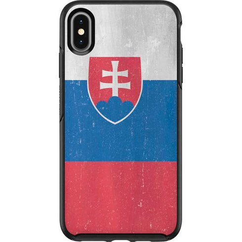 Slovakia Flag Distressed Otterbox Symmetry iPhone Skin