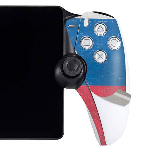 Slovakia Flag Distressed PlayStation Portal Remote Player Skin