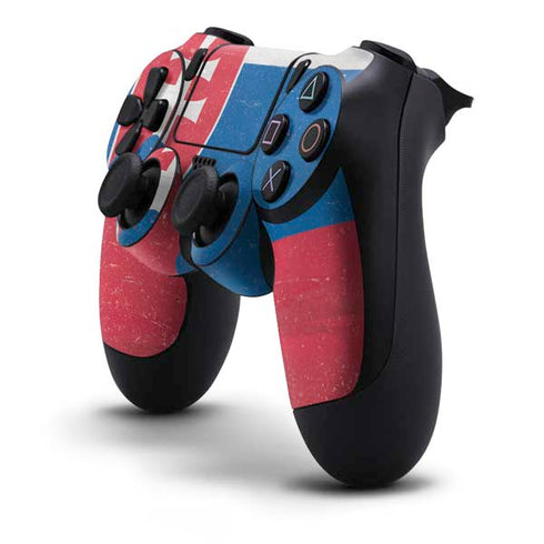 Slovakia Flag Distressed PS4 Controller Skin
