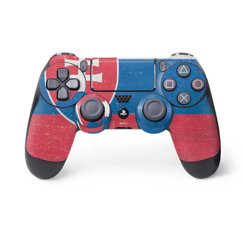 Slovakia Flag Distressed PS4 Controller Skin