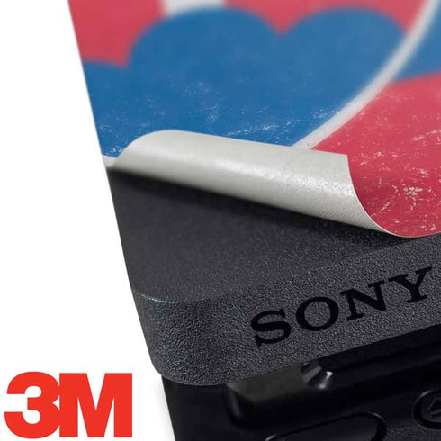 Slovakia Flag Distressed PS4 Pro Bundle Skin