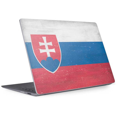Slovakia Flag Distressed Surface Laptop 2 Skin
