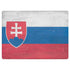 Slovakia Flag Distressed Surface Laptop 2 Skin