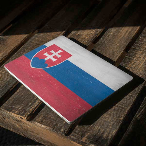 Slovakia Flag Distressed Surface Laptop 3 13.5in Skin