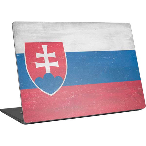 Slovakia Flag Distressed Surface Laptop 4 15in Skin