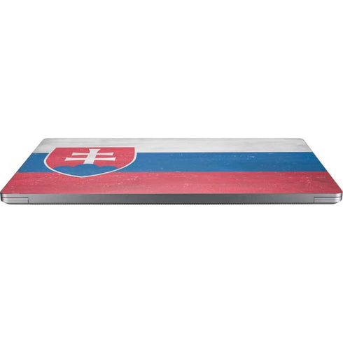 Slovakia Flag Distressed Surface Laptop 4 15in Skin