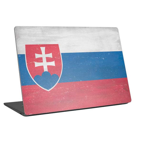 Slovakia Flag Distressed Universal Laptop 14in (11.4 x 8.2in) Skin