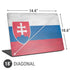 Slovakia Flag Distressed Universal Laptop 18in (14.6 x 10.6in) Skin