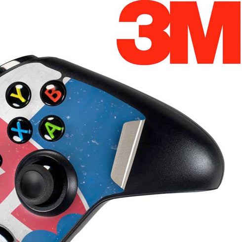 Slovakia Flag Distressed Xbox One Controller Skin